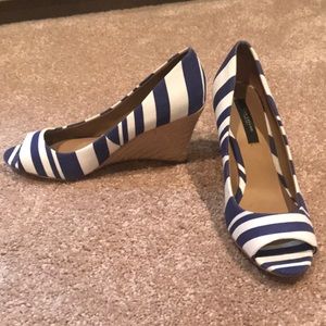 Ann Taylor Wedge Espadrilles- Size 8M